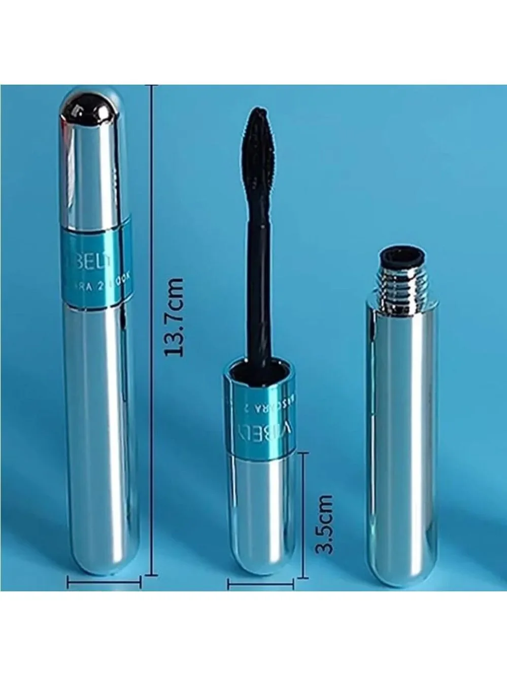 New Lash Cosmetics Vibely 4D Mascara w/ Dual Brushes For Long, Voluminous Lashes